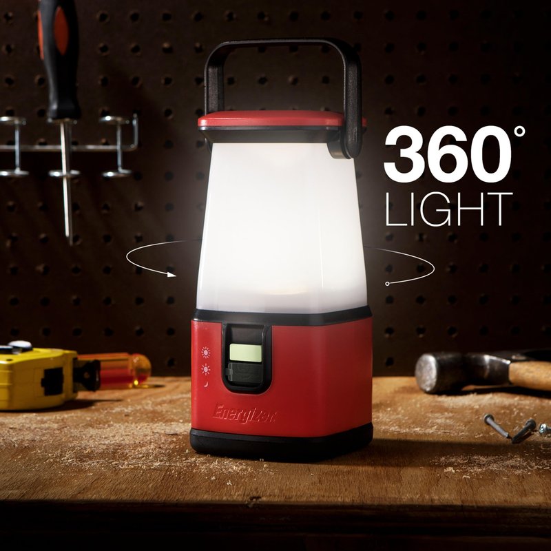 ENERGIZER WeatheReady LED Camping Lantern PRO-360, IPX4 Water Resistant Tent Light, Ultra Bright Battery Powered Lanterns for Camping, Outdoors, Emergency Power Outage