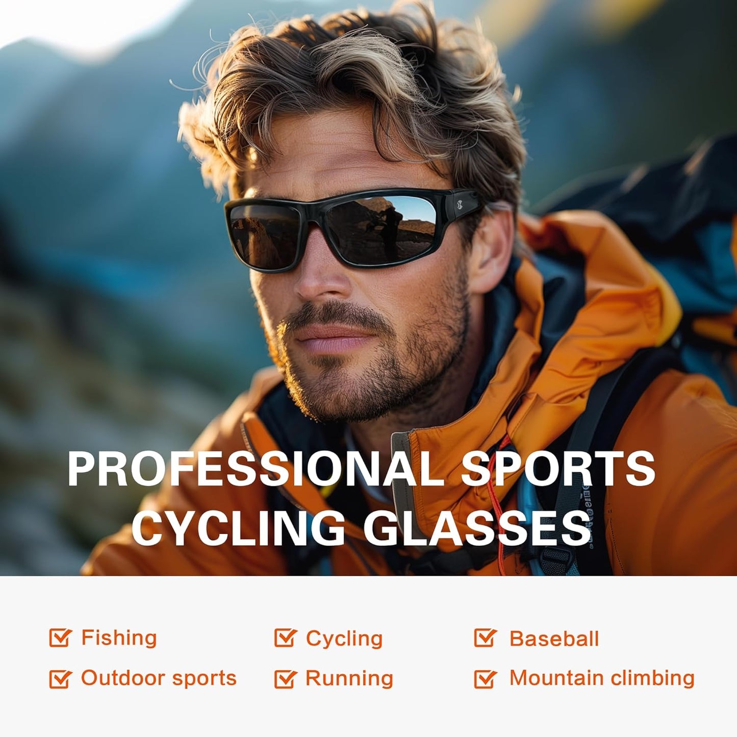 Suoso Polarized Sports Sunglasses - UV400 Protection for Men & Women | Ideal for Golf, Fishing, Running, Driving