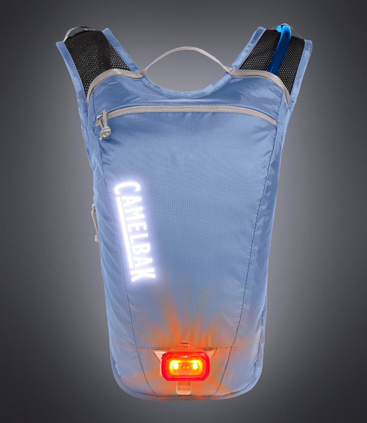 CamelBak HydroBak Light Bike Hydration Backpack, Ultra‑Light Low‑Profile Design with 50oz Crux Reservoir, Serenity Blue 2.0