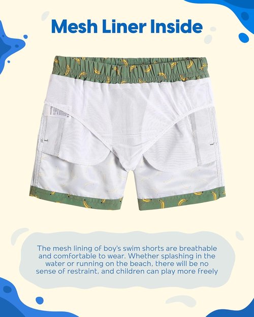 Maamgic Boys Swim Trunks - Stylish Toddler Bathing Suit | Comfortable Swim Shorts for Little Boys