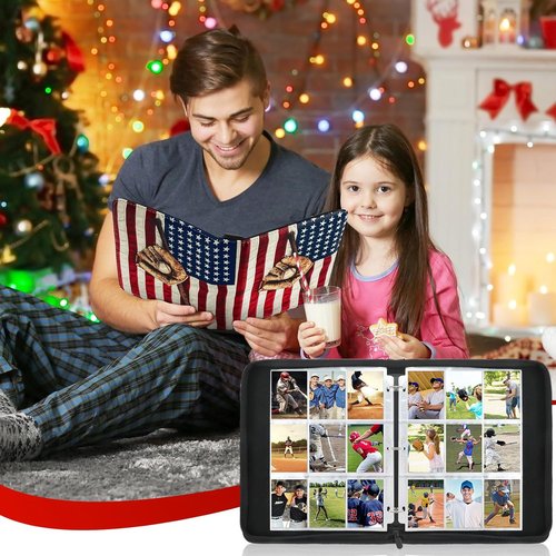 Baseball Cards Binder - 250th Anniversary Trading Card Album with 900 Pockets & 50 Double-Sided Pages