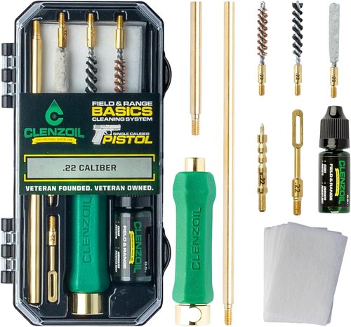 CLENZOIL Field & Range Pistol Cleaning Kit - Complete Handgun Care Set for Optimal Performance