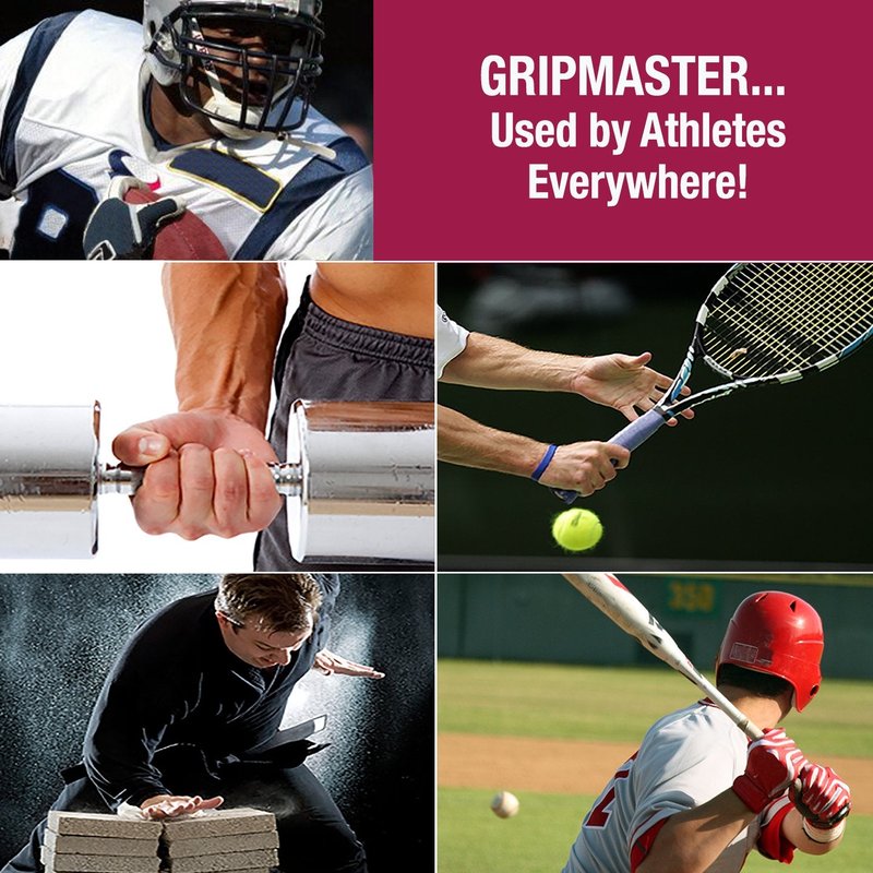 Prohands Gripmaster Hand Exerciser, Finger Exerciser (Hand Grip Strengthener), Spring-Loaded, Finger-Piston System, Isolate and Exercise Each Finger, (7 lb Medium Tension, Red-Gripmaster)