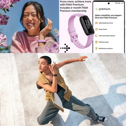 Fitbit Inspire 3 Activity Tracker - Lilac Bliss | Heart Rate, Sleep Tracking & Workout Intensity