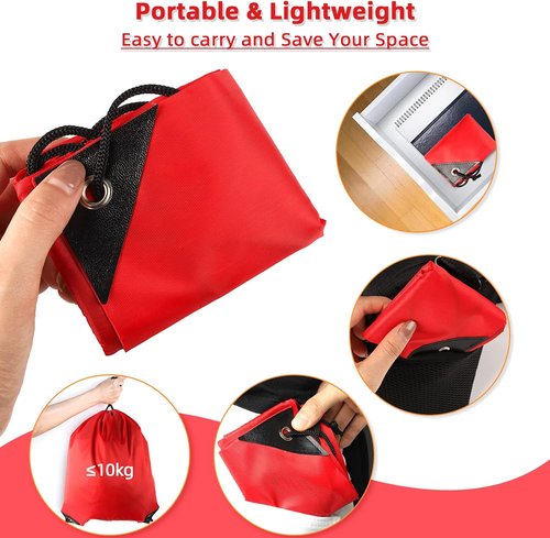 GoodtoU Drawstring Backpack - 20 Pcs Cinch Bags for Gym & Sports | Red Color, Durable Design