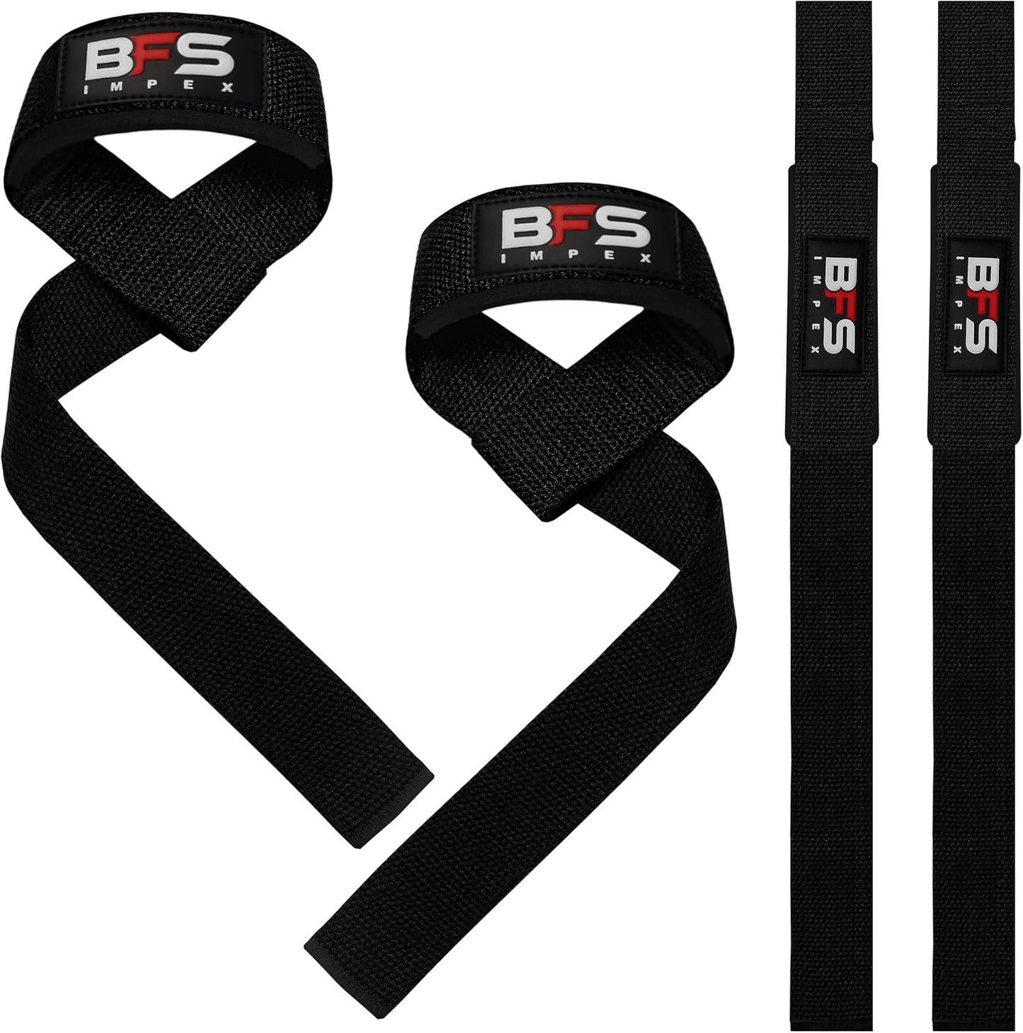 Skiennix Weightlifting Straps - Neoprene-Padded Cotton Wrist Support for Men & Women | Ideal for Bodybuilding & Powerlifting