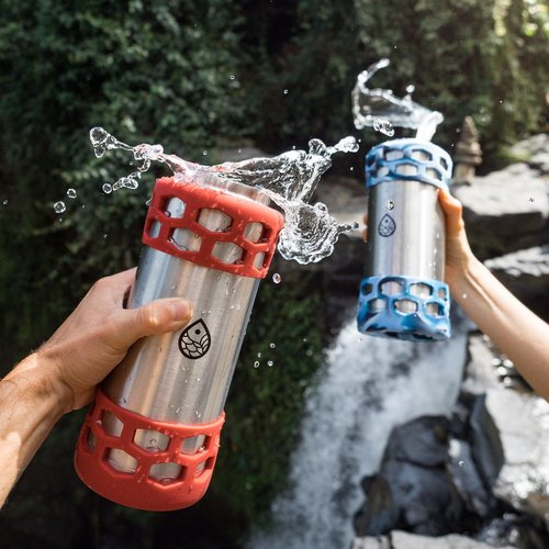REUZBL Silicone Bottle Bumper with Patented Handle – Fits Hydro Flask 40 oz – Protective Bottle Boot Sleeve
