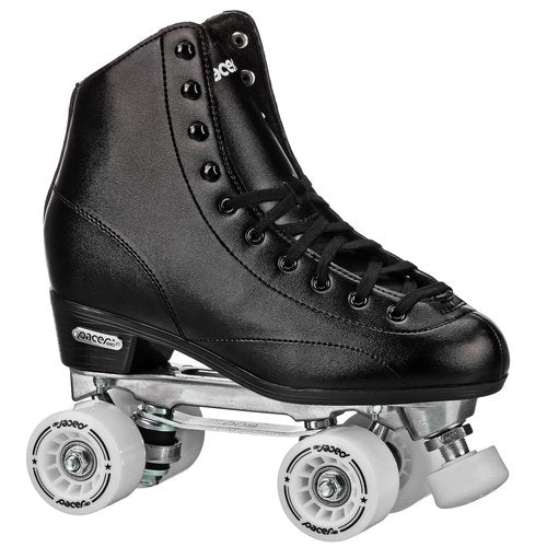 Pacer Stratos Traditional Quad Roller Skates, Black sz 9