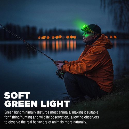 EverBrite Rechargeable Headlamp, 700 Lumens Head lamp for Adults, 6 Modes with White/Red/Green Light, 60° Adjustable LED Headlight for Hunting, Running, and Hiking