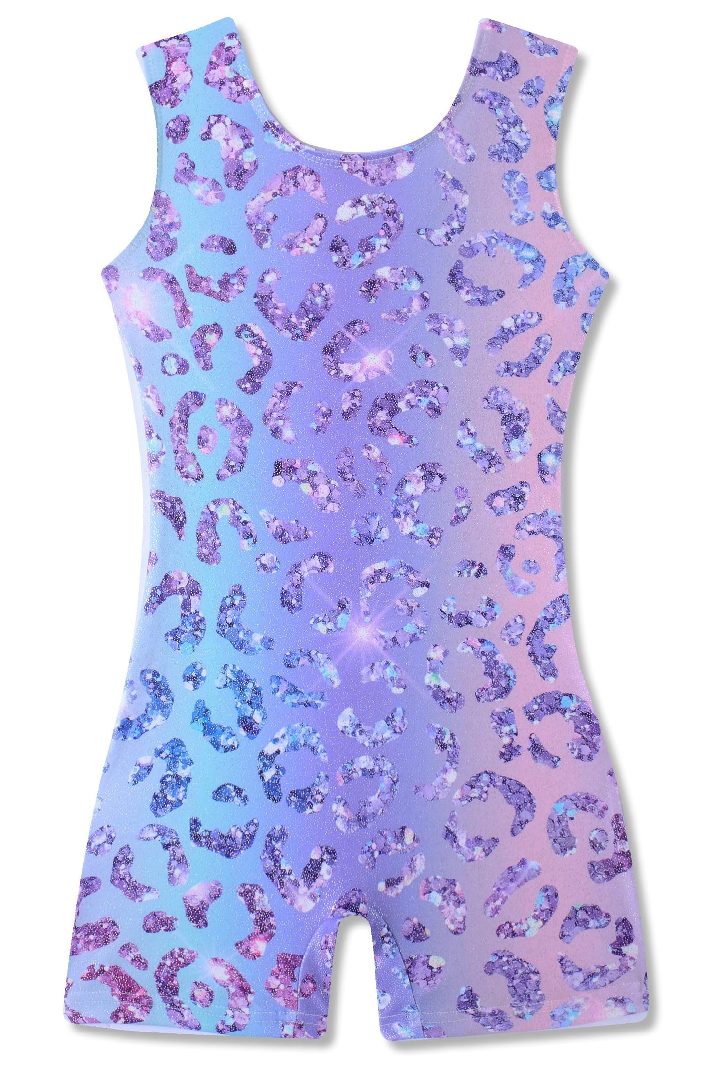 Funnycokid Gymnastics Leotards for Girls Kids Outfits Sparkly Clothes Ballet Unitard One Piece, Leopard 03, 4-5T