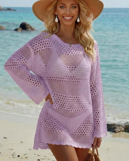 CoCozy Swimsuit Cover-Up - Stylish Knitted Beachwear Dress for Women | Perfect for Vacation 2026