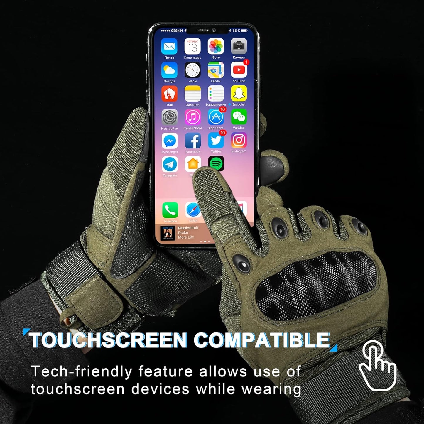 WTACTFUL Tactical Gloves - Touchscreen Design for Airsoft, Paintball & Motorcycle Use | Durable & Comfortable