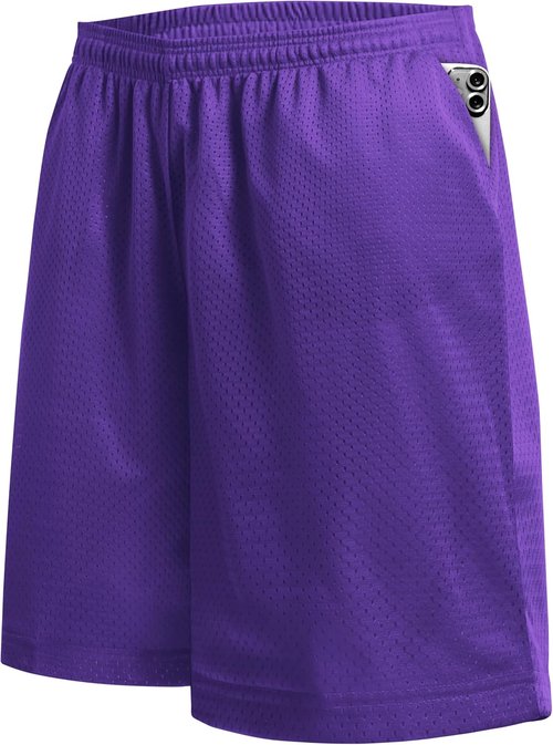 Ma Croix Men's Basic Mesh Shorts - Comfortable Basketball & Gym Workout Shorts with Pockets