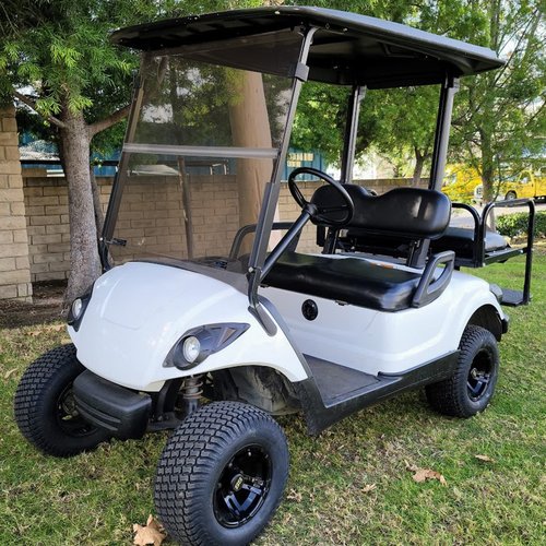 TechInovat Tinted/Smoke Golf Cart Windshield (2007-2016) for Yamaha G29 Drive Folding Down Gas or Electric Golf Cart