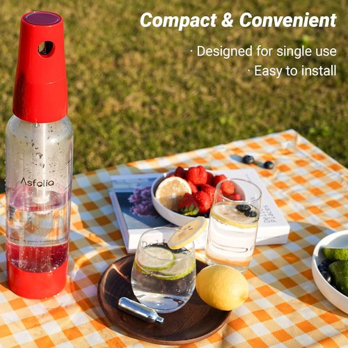 CO2 Cartridges | 8g Soda Chargers for Sparkling Water Maker - 50 Pack of Seltzer Cylinders
