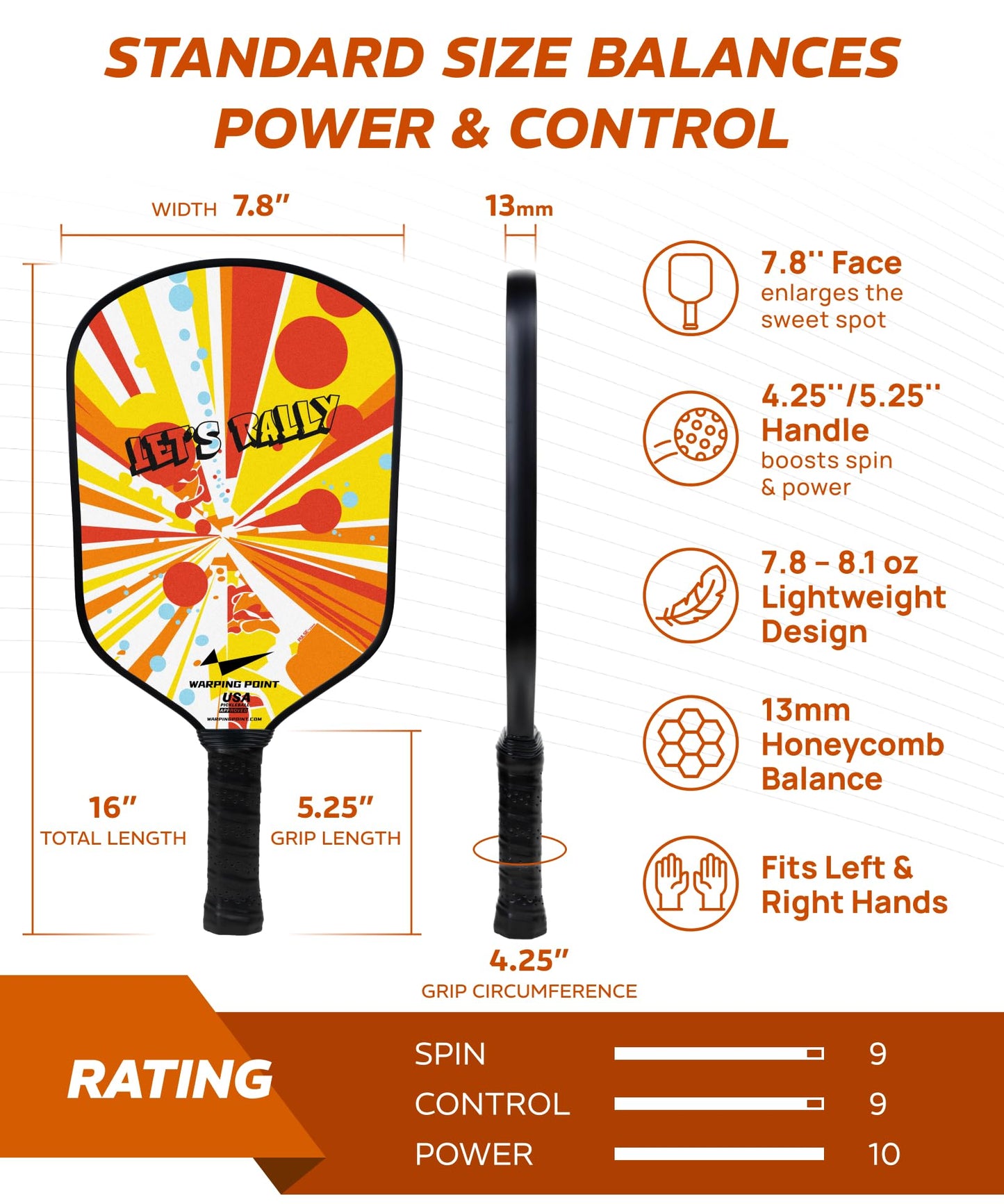 Pickleball Paddles Set of 2, Fiberglass Pickleball Set, Durable & Lightweight USAPA Approved Pickle Ball Rackets 2 Pack Pickleball Gifts for Women with Bag & Outdoor Balls for Men Beginner Adults