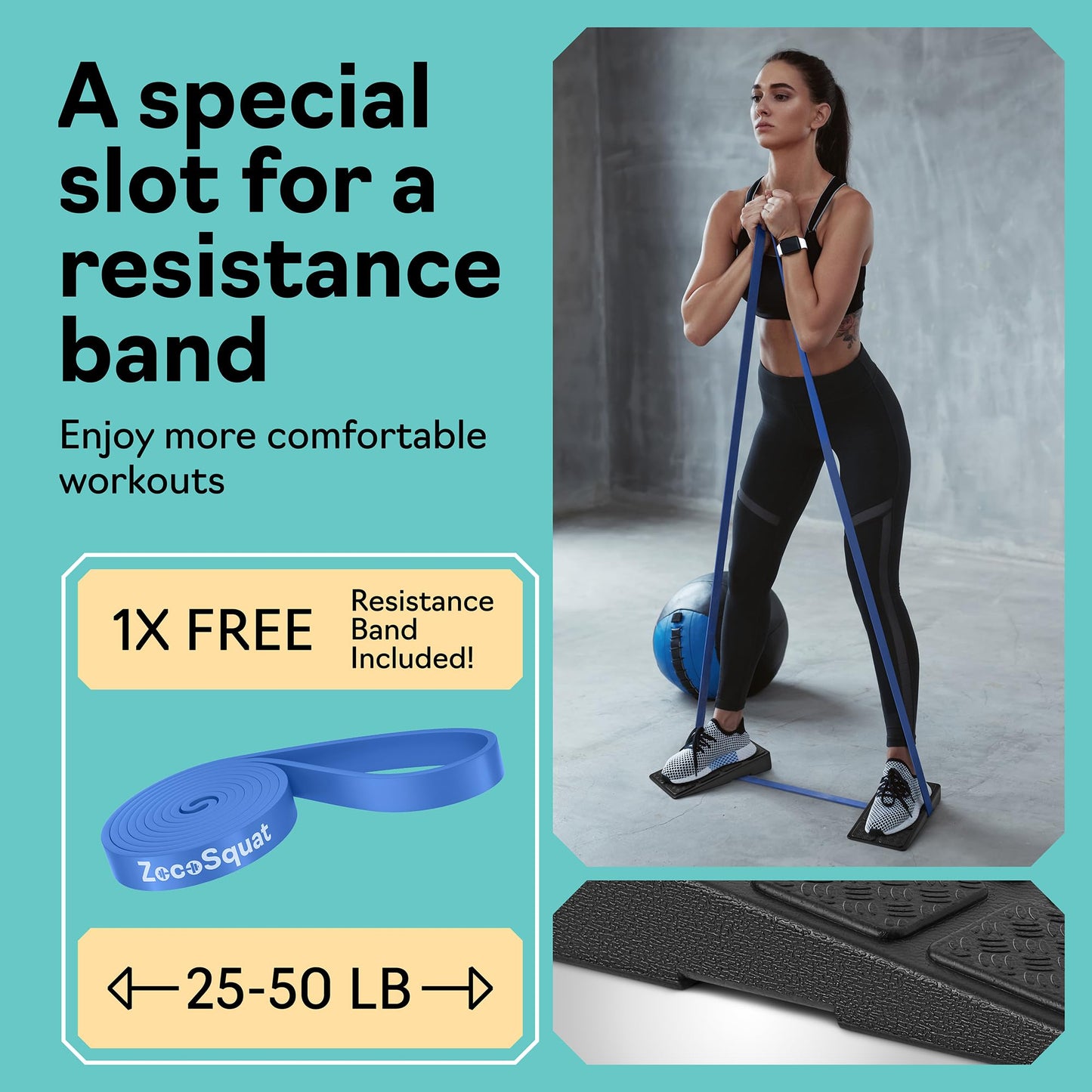 Squat Wedge Block Set of 3 - 960 LBS Capacity - Slant Board for Calf Stretching with 5 Stackable Angles - Calf Stretcher Slant Board - Workout Equipment - EPP Material for Exercise Equipment & Physical Therapy