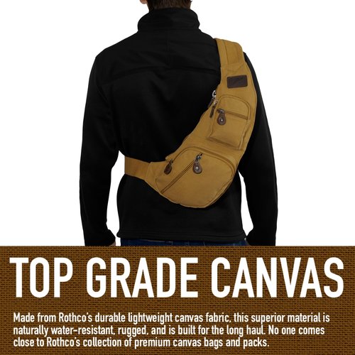 Rothco 24984: Crossbody Canvas Sling Bag