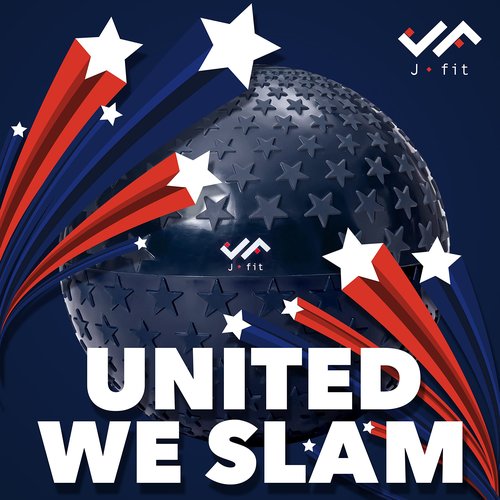 JFIT Slam Ball, Midnight Star, 35 LB