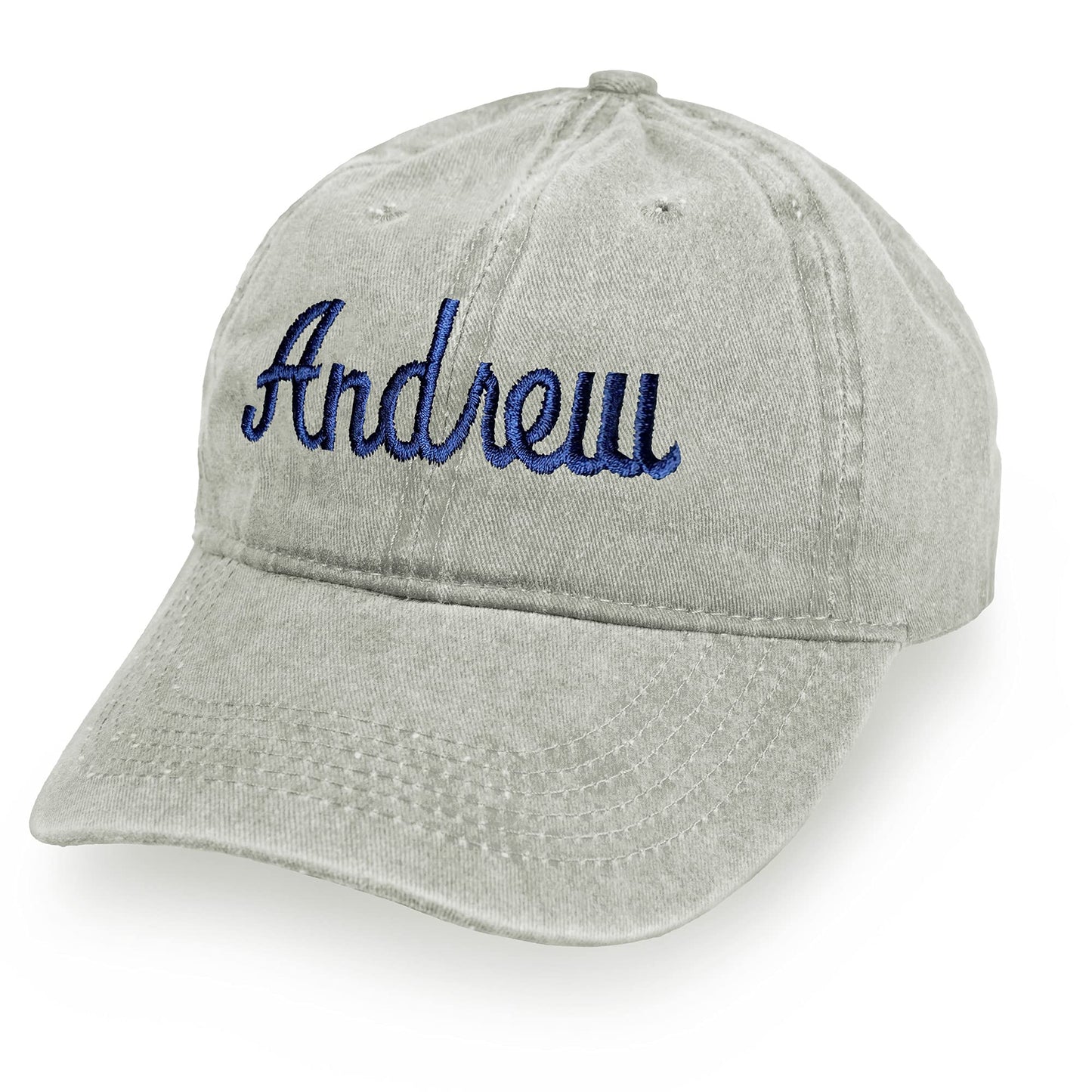 Kaufman - Personalized Adjustable Baseball Cap | Custom Embroidered Hats for Men & Women Soft Washed Design (Sand)