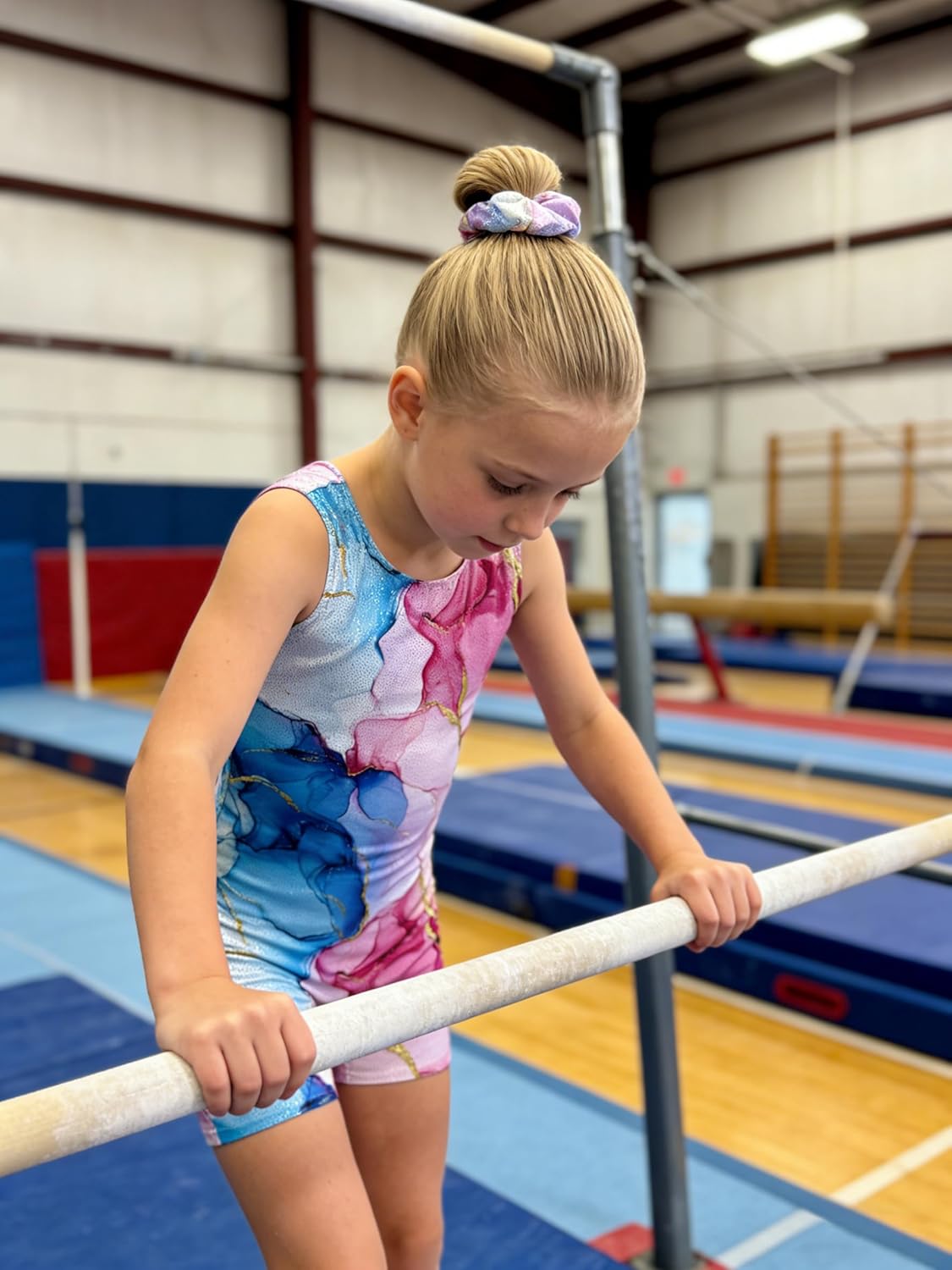 MOLLDAN Gymnastics Leotard - Girls' Dance Biketard Unitards | 2-Pack Tumbling Outfits for Kids