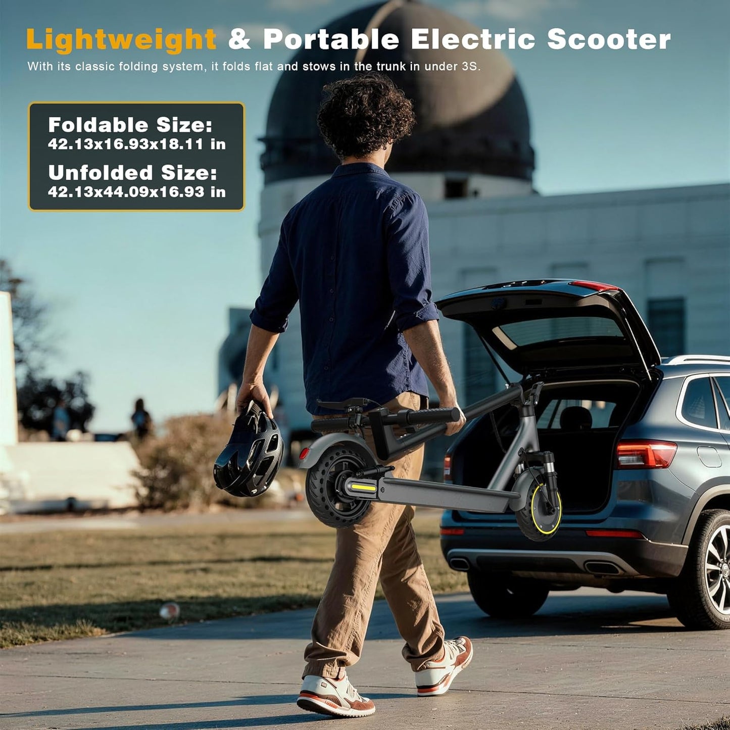 NAVIC Electric Scooter for Adults - Top Speed 22 MPH, 28-Mile Range, Dual Suspension, 10" Tires