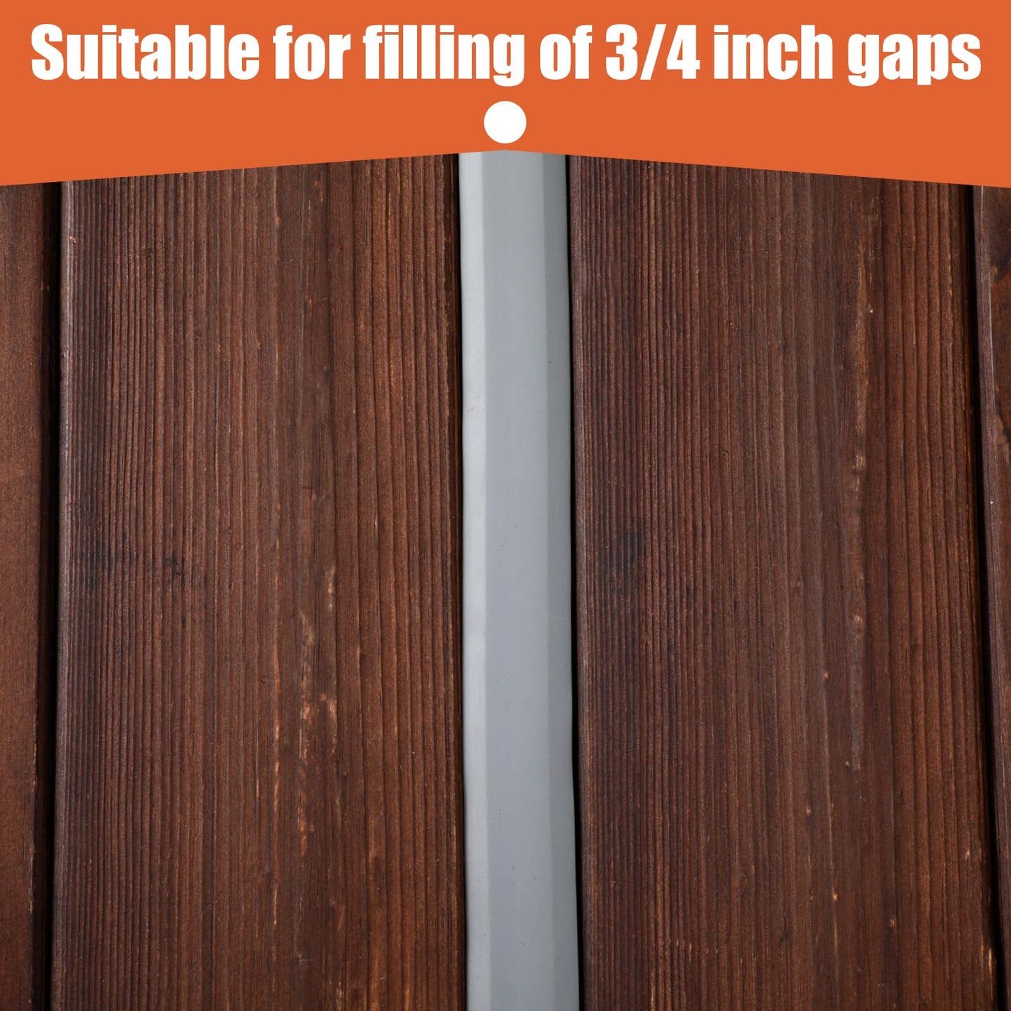 Kingdder Concrete Expansion Joint Filler Driveway Crack Filler Flexible EPDM Rubber Strip for Concrete Crack Repair Replacement Weather Aging Resistance Expansion Joint(3/4'' Wide, 40 ft Long)