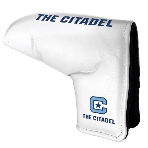 Team Golf NCAA Citadel Military Tour Blade Putter Cover (White), Fits Most Blade Putters, Scotty Cameron, Taylormade, Odyssey, Titleist, Ping, Callaway