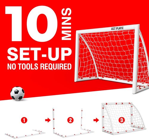 Backyard Soccer Goal - High-Strength Weatherproof Net for Quick Set-Up | Perfect for All Ages