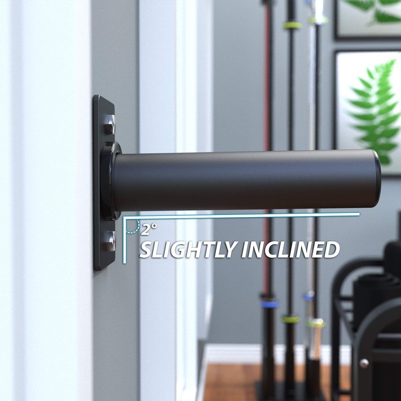 Synergee Weight Plate Storage Pegs. Wall Mounted Storage, 2" Opening Weight Holder. 275lb Capacity Gym Storage Rack. Double Peg.