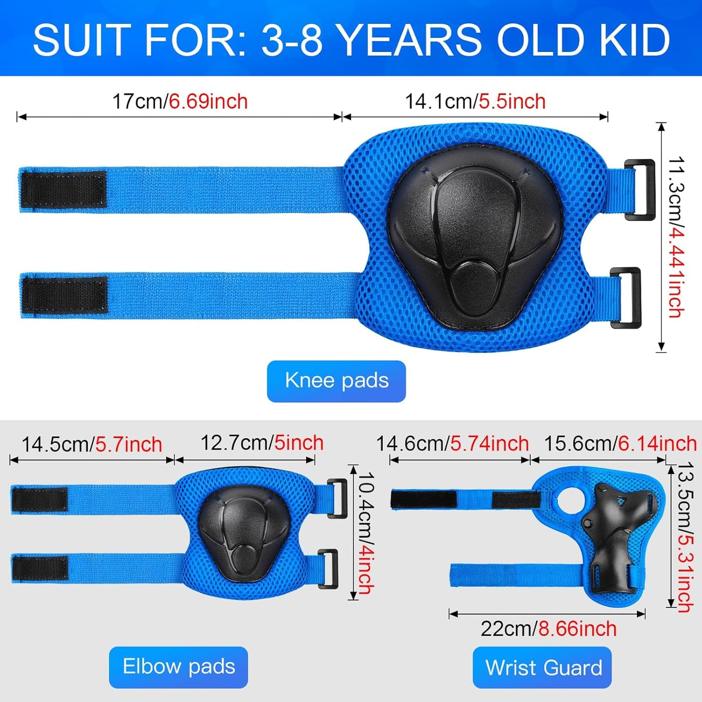Skiennix Toddler Bike Helmet - Protective Gear Set with Knee, Elbow & Wrist Pads | Size XS (48-52cm) for Ages 3-8