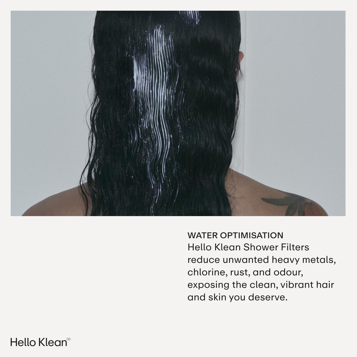 Hello Klean Shower Filter in Beige - Filter Unwanted Metals, Chlorine & Impurities Found in Shower Water - Improves Quality of Skin & Hair - Quick Easy Install For In-Line & Electric Shower