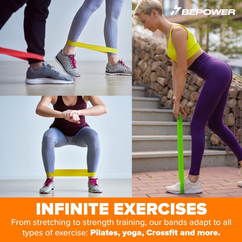 Resistance Bands Set with Handles, Heavy TRX Bands for Working Out, Elastic Exercise Bands with Therabands - Training Set for Strength and Flexibility