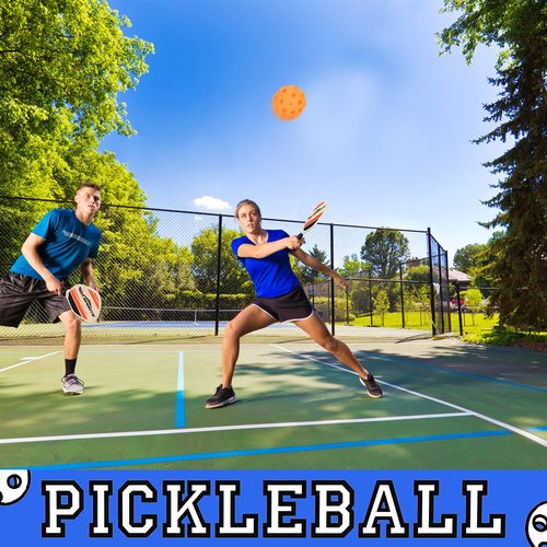 Wooden Pickleball Paddles Set 2 - Win SPORTS Beginner Racket,Pickle Ball Paddles with 2 Paddles,4 Balls and 1 Carry Bag,Durable and Classic (Wooden Version)
