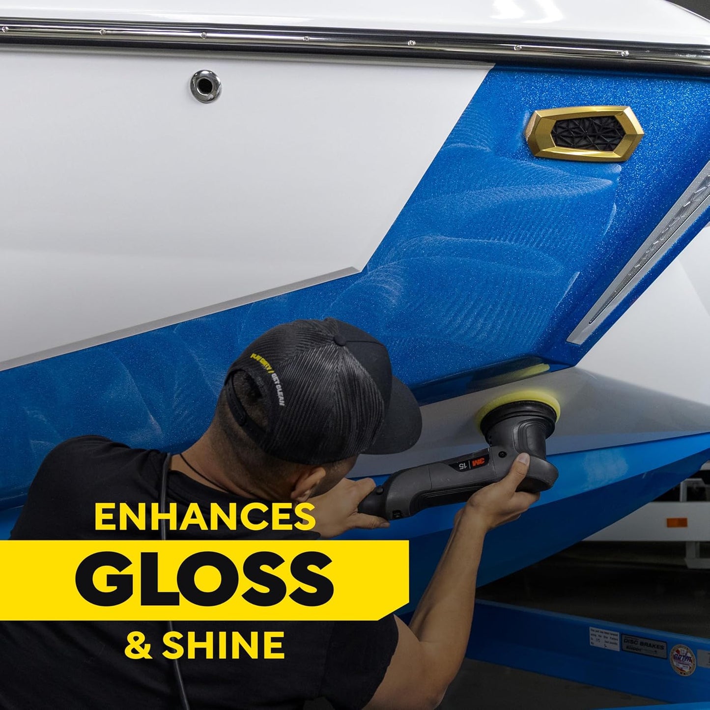 Meguiar's Marine Fiberglass Restoration System - 3-Piece Repair Kit with Oxidation Remover & Polish