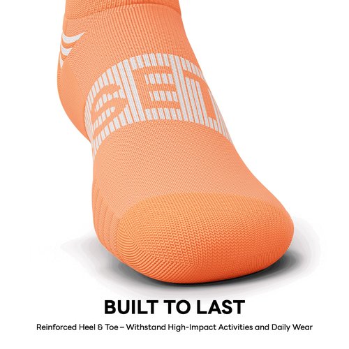 easetoe 6 Pairs Ankle Compression Socks Men Women 15-20mmHg - Cushioned Low Cut Running Arch Support - Moisture Wicking Athletic for Workout, Travel, Nurse, Plantar Fasciitis