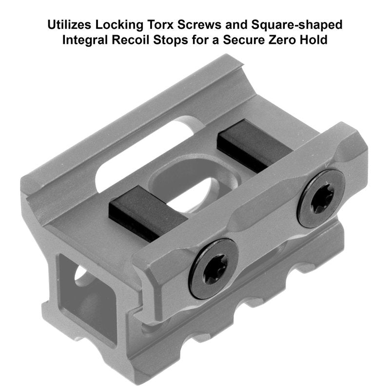 UTG Super Slim 3 Slots Picatinny Riser Mount, 0.75"
