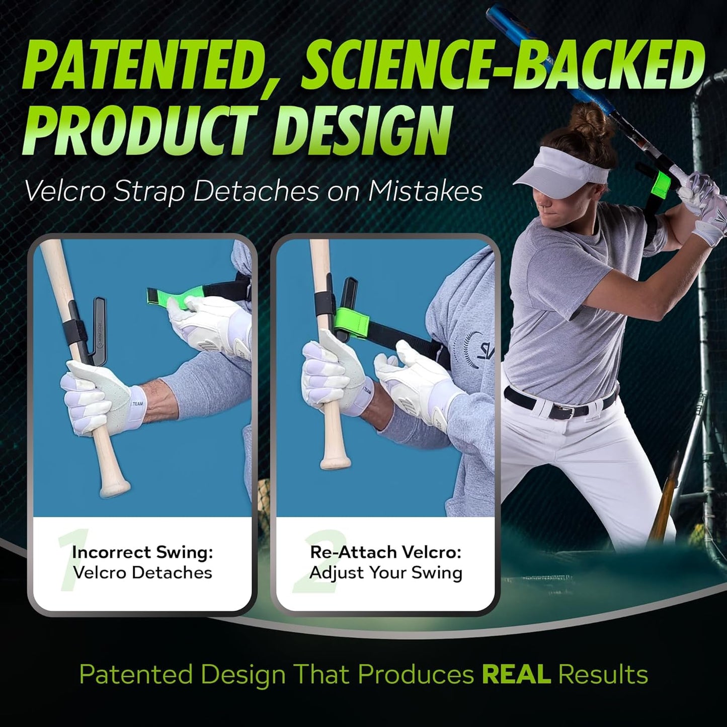 SWINGRAIL Baseball Hitting Trainer - Enhance Bat Speed & Swing Mechanics | Ideal for Ages 9+