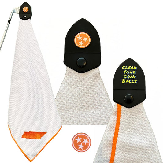 Clean Your Own Balls Magnetic Golf Towel-Tennessee