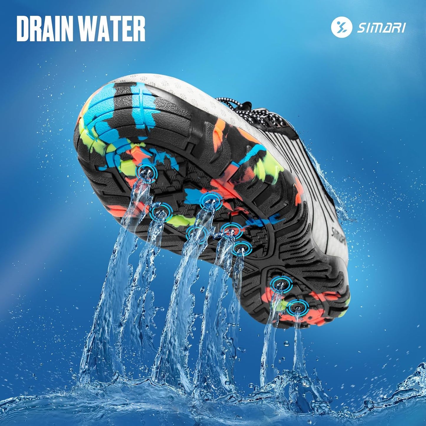 SIMARI Water Shoes - Lightweight Quick-Dry Aqua Socks for Surfing & Beach Sports | Non-Slip Design