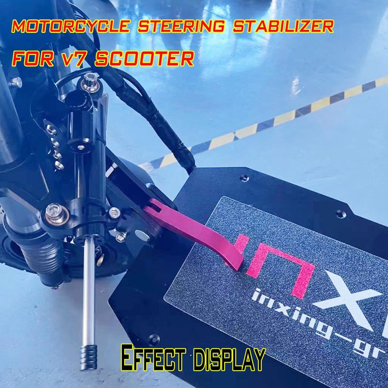 INXING Electric Scooter Steering Damper Kit - Scooter Controller with Steering Dampers with Assembly Bracket for V7 Scooter,Scooter Steering Stabilizer Compatible with boyueda laotie