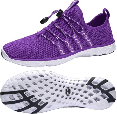DLGJPA Women's Aqua Water Shoes - Lightweight & Quick-Drying Athletic Walking Footwear