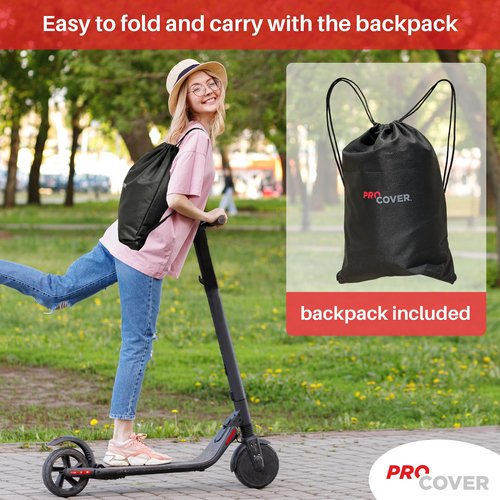 ProCover Premium transport bag for electric scooter, with backpack included. Compatible with all brands. Ideal to transport or store your scooter. Robust, universal and waterproof bag
