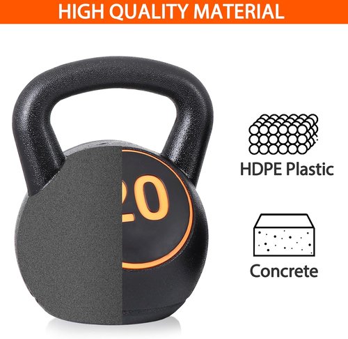 F2C Kettlebell Set - 4 Piece Strength Training Weights for Full Body Workout | 5lb, 10lb, 15lb, 20lb