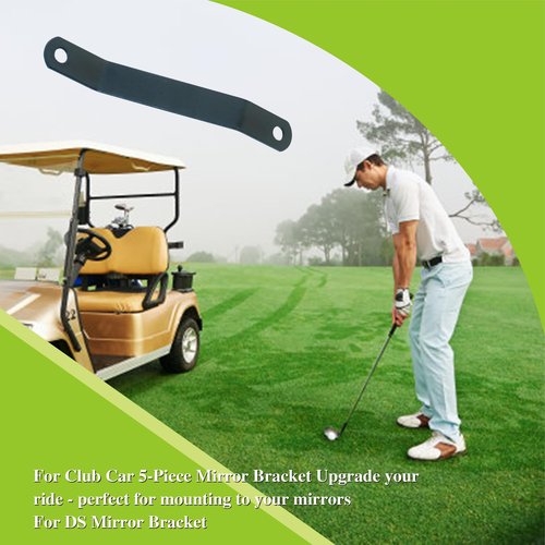 Fits Club Car Golf Cart 5 Panel Mirror Bracket. Add to your rearview mirror. Suitable for DS Rearview Mounts Completely upgraded field of vision Better driving experience 1 pair
