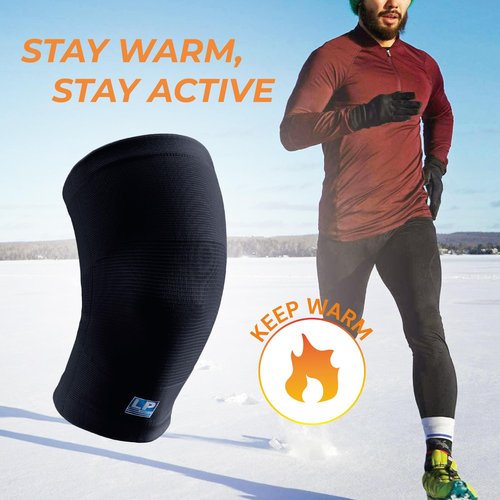 LP 647 Knee Brace For Arthritis Pain, Knee Pain Relief, Injury Recovery - Knee Sleeve For Weightlifting, Basketball, Hiking, Biking, Running, For Men Women (White, M, 1pcs)