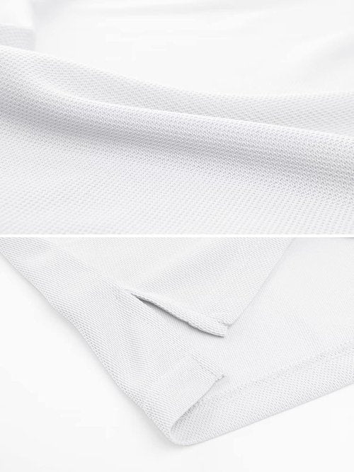 MAGCOMSEN Men's Polo Shirt - Quick Dry Tactical Performance | Short Sleeve Pique Jersey Golf Shirt