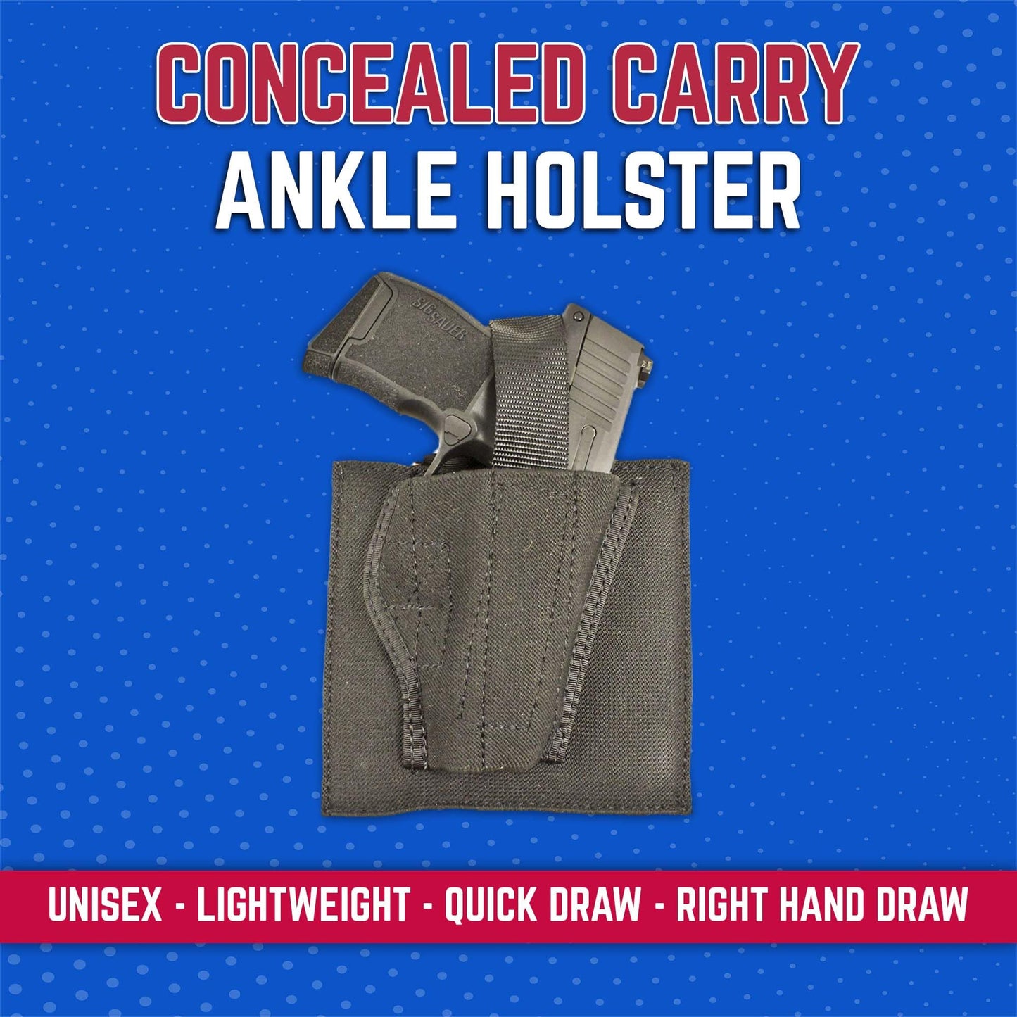 DeSantis Apache Ankle Holster - Compatible with the GLOCK 26/27/29/30/36/43, BRTA Nano, Sig P250/P320SC, S&W M&P CPT 9/40, Taurus PT111/140 G2 Mil/G2S/G2C, Walther PPS/M2/PK380- Right Hand Draw, Black