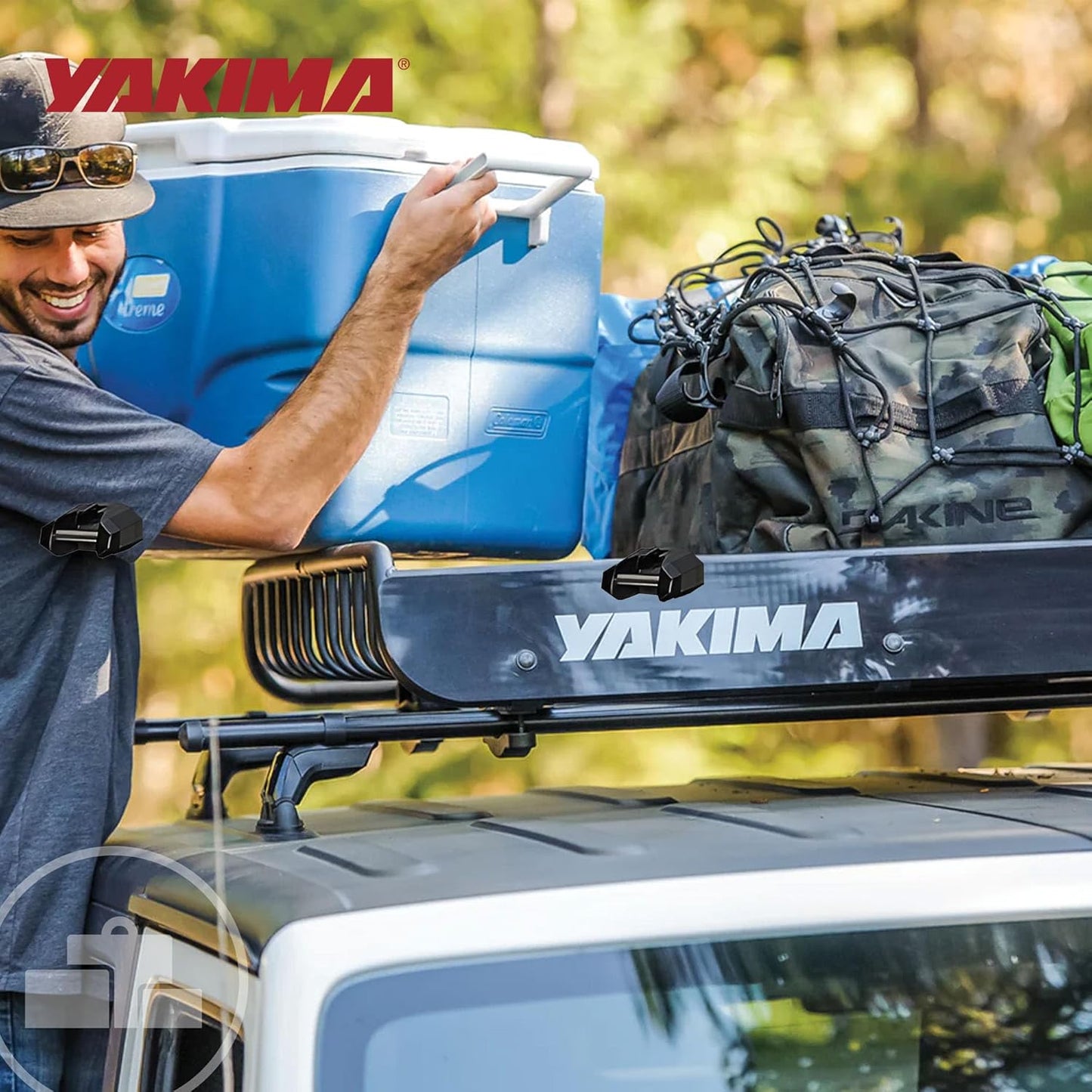 Yakima LoadWarrior Cargo Basket - Medium Heavy-Duty Steel Roof Rack with Universal Mounting Hardware - Black