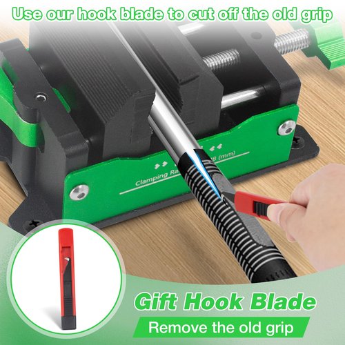 Loyala Golf Club Vise, Household Golf Club Regripping Kit Golf Grip Removal Tool, Golf Gifts for Men Women (Clamp)